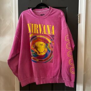 NIRVANA Pink Sweatshirt